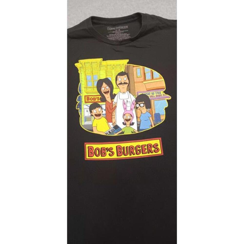 Bobs Burgers Short Sleeve Graphic tee Men’s Size L Black Animated TV Show Fox - Picture 3 of 7
